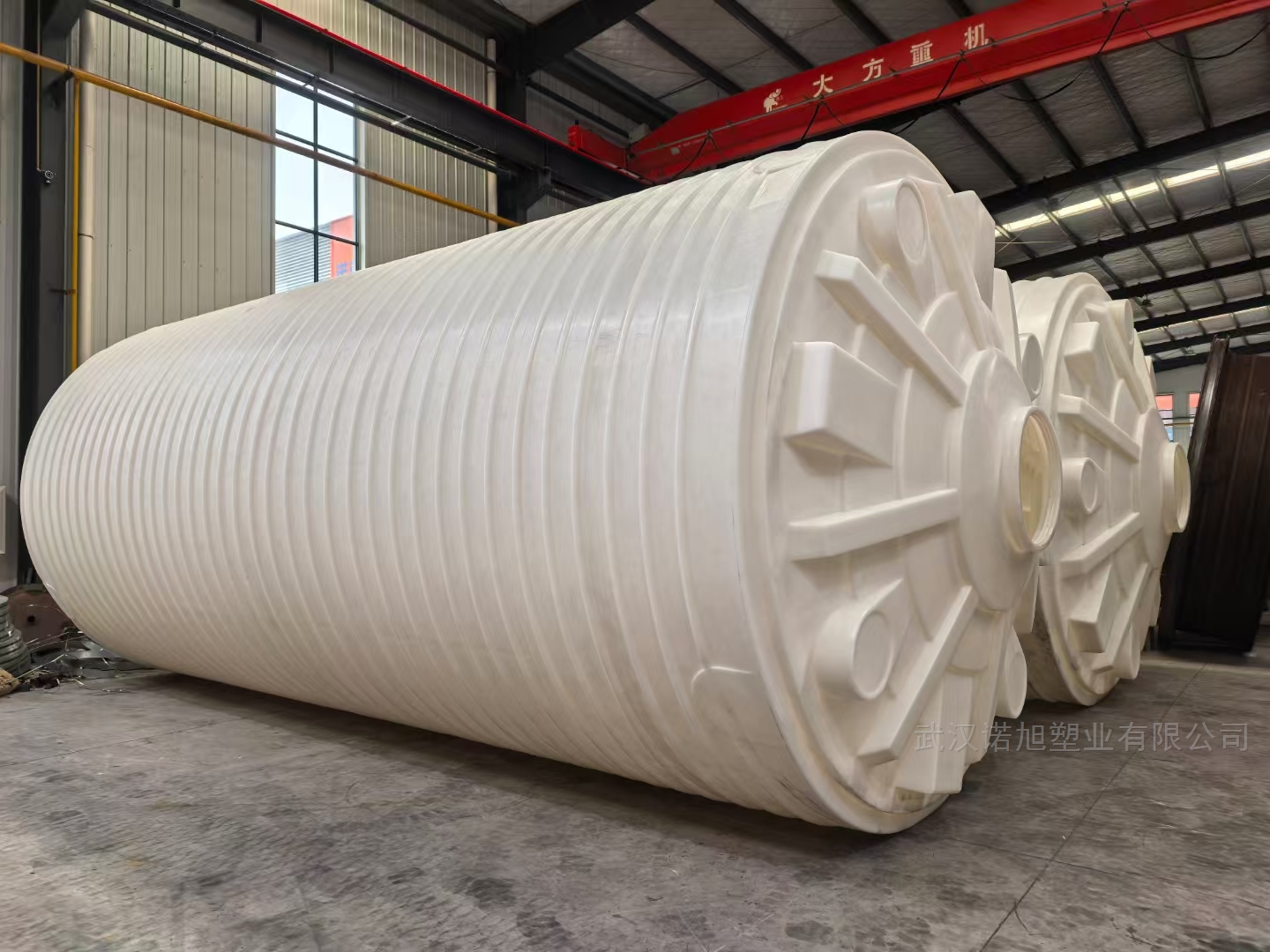 50m3(立方50噸PE桶)鐵鹽混凝劑三氯化鐵溶液儲罐安裝方法武漢湖北廠家