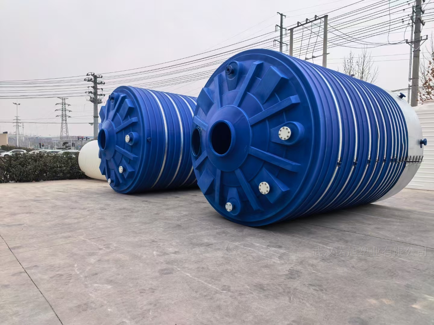 50m3(立方50噸PE桶)鐵鹽混凝劑三氯化鐵溶液儲罐安裝方法武漢湖北廠家