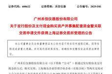禾信儀器：公司收購量羲技術(shù)56%股權(quán)并募集配套資金事項已獲上交所受理